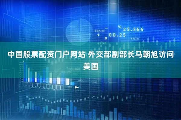 中国股票配资门户网站 外交部副部长马朝旭访问美国